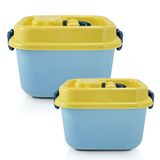 Conjunto Caixa Organizadora Infantil 08l E Caixa Organizadora Infantil 15l Azul