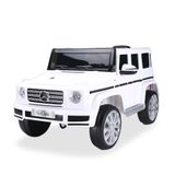 Carro Elétrico Infantil Mercedes Benz G500 Branco 12v Com Controle Remoto Zippy Toys