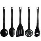 Kit Utensílios Espátulas 5 Peças Talheres Antiaderente Nylon