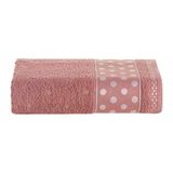 Toalha De Rosto Petit Poá Avulsa - Rosa Chá