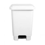 Lixeira 50l Retangular C- Pedal Branca Lar Plasticos 13241