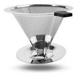 Coador De Café Pour Over Aço Inox - Não Precisa De Filtro