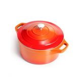 Jogo De Panelas Le Cook Premier Orange 4 Pcs