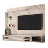 Painel Home Suspenso Frizz Select Calacata/off White Para Tv Até 50 - Madetec