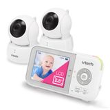 Baba Eletronica Alcance 90 M2, Monitor 270 Com Sensor De Temperatura E Cancoes, Vtech Vm923 2, Branco