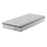 Colchão Solteiro Sigma Molas Ensacadas (22x88x188) Branco E Cinza