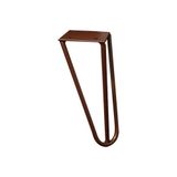 Kit 16 Pés De Metal 15 Cm Hairpin Legs Mesas De Centro Puffs Bronze