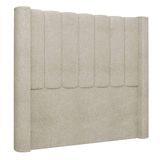 Cabeceira Casal Queen Cama Box 160cm Claire I02 Bouclê Bege Mpozenato