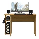 Mesa Para Computador Gamer Com 2 Prateleiras Cor Freijó - Qmovi