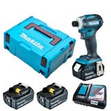 Parafusadeira De Impacto À Bateria 18v 3600 Rpm Com Bateria Carregador Maleta Dtd172rtj Makita