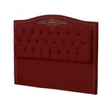 Cabeceira King Size Estofada Para Cama Box Maitê Veludo Cor Marsala