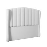 Cabeceira Para Cama Box Casal 140 Cm Angel Corino Branco I02 - D&#39;rossi