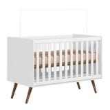 Berço Mini Cama Q Encanto Retrô Cor Branco Acetinado - Qmovi