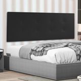 Cabeceira Painel Casal King 1,95m Berlim Material Sintético Preto Dal Poz Estofados