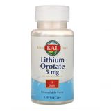 Lithium Orotate 5mg 120 Cápsulas Kal