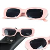 Oculos Sol Proteção Uv Infantil Retro Rosa + Case Menina Presente Qualidade Premium