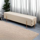 Recamier Banco Luxo Eros Sala De Estar Off White