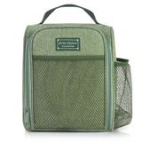 Conjunto Bolsa Térmica C- Bolsos E Pote De Marmita, Garrafa 430 Ml E Porta Talheres Verde