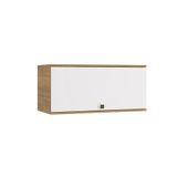 Armário Aéreo Celeste Kappesberg 100% Mdf 1 Porta Basculante Nogueira/branco 80cm