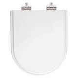 Assento Sanitario Com Amortecedor Omega Branco Para Vaso Deca