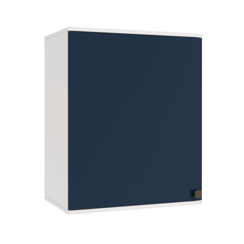 Armário Aéreo Celeste Kappesberg 100% Mdf 1 Porta Branco/azul 60cm