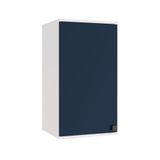 Armário Aéreo Celeste Kappesberg 100% Mdf 1 Porta Branco/azul 40cm