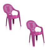 Kit 2 Poltronas Cadeira Decorada Infantil 58x26cm Teddy