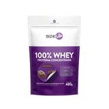 Whey Protein 100% Proteína Concentrada Sabor Chocolate Refil 480g Size Up