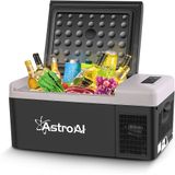 Mini Geladeira (Freezer) Automotiva AstroAI, Portátil - 12 / 24V DC e 100 / 240 V AC, 15L, Preto