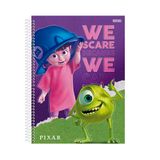 Caderno Espiral Universitário Pixar 80f Animativa 01un