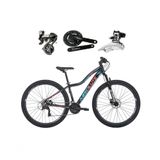 Bicicleta Aro 29 Absolute Hera Feminina Shimano Altus 24v K7 Freios Hidráulicos Garfo Trava - Preto Tam.17