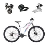 Bicicleta Aro 29 Absolute Hera Feminina Shimano Altus 24v K7 Freios Hidráulicos Garfo Trava - Branco Tam.15