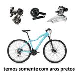 Bicicleta Aro 29 Absolute Hera Feminina Shimano Altus 24v K7 Freios Hidráulicos Garfo Trava - Azul Tam.15