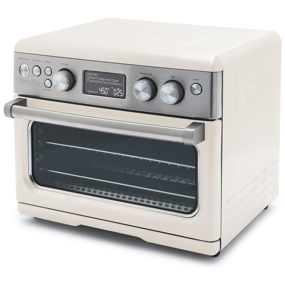 Forno Elétrico Com Função Airfryer, 13 Predefinições E Interior Antiaderente, 110v 1800w, Greenpan, Creme