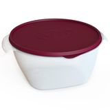 Pote Alimentos Plástico Bpa Free Microondas Freezer 1,2lt