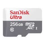 Cartao De Memoria Sandisk Ultra 256gb Micro Sd C/ Adaptador - Sdsqunr-256g-gn6ta