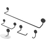 Kit Acessorios Banheiro 3850 - 05 Pecas - Preto - Higo