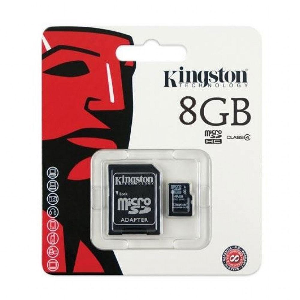 Cartao Memoria Micro Sd Kingston 8gb Sdc4/8gb-2adp