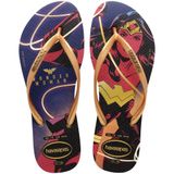 Havaianas Slim Mulher Maravilhosa Marinho/ouro