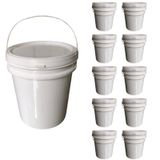 Balde 5l Com Alça Para Produtos De Limpeza 10 Pçs