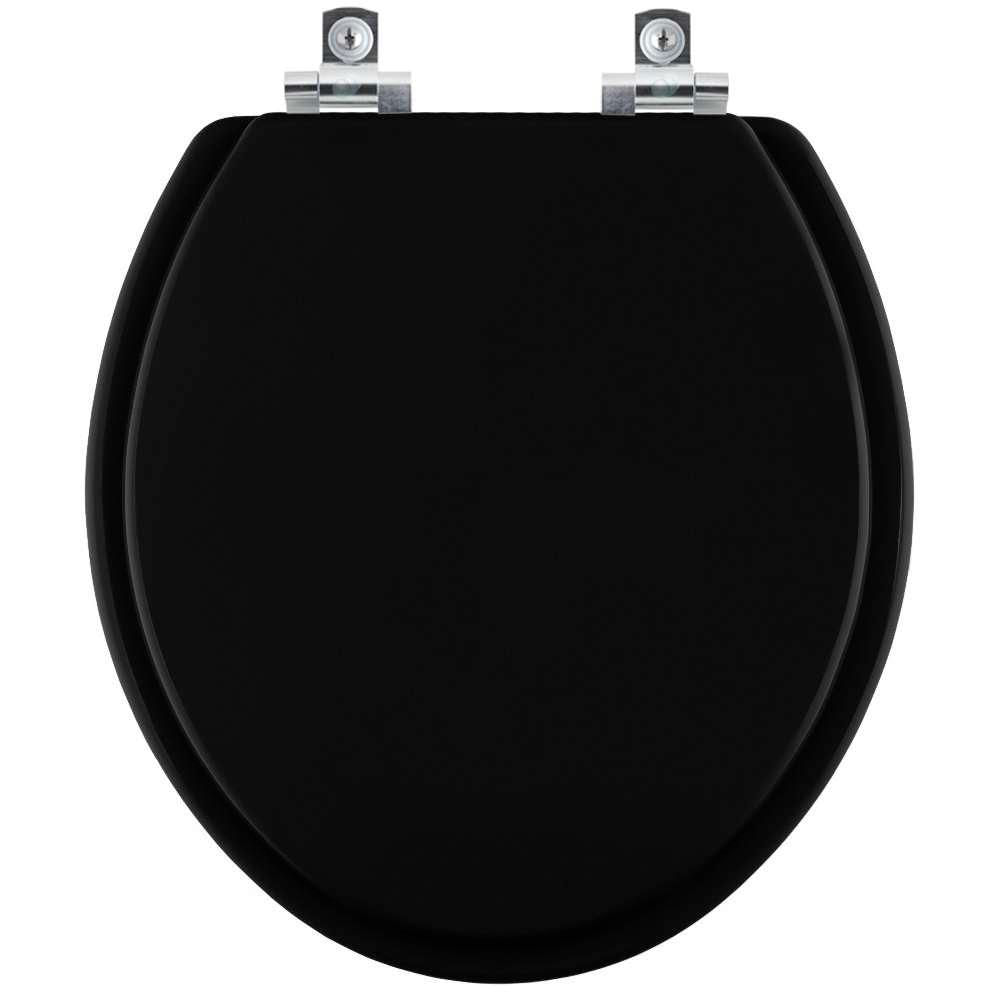 Assento Sanitário Soft Close Leiria Preto Para Vaso Luzarte Estrela