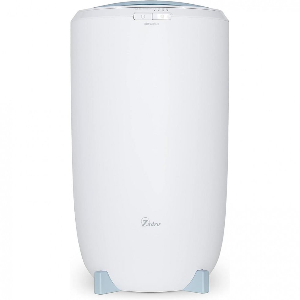 Aquecedor De Toalha Elétrico 20l Com 4 Configurações De Temporizador, 110v, Zadro, Branco E Azul