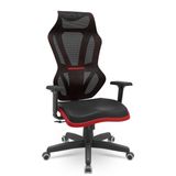 Cadeira Gamer Vizion Dz Sincron Plaxmetal Preto/vermelho