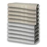 10 Toalhas Super Felpudas Grande E Grossa 5 Branco 5 Bege