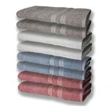 8 Toalhas Grande Felpudas Grossa 80x150 2 Re 2 Az 2 Br 2 Cz