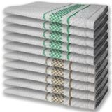 10 Panos De Prato Atoalhado Felpudo Premium 5 Verde 5 Marrom