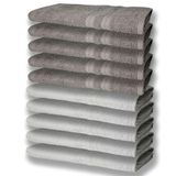 10 Toalhas Super Felpudas Grande E Grossa 80x150 5 Branco 5 Cinza
