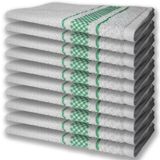 10 Panos De Prato Atoalhado Felpudo Premium Verde