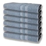 6 Toalhas Grande Super Felpudas E Grossa 80x150 Azul