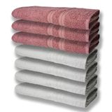 7 Toalhas Grande Super Felpudas E Grossa 80x150 4 Branco 3 Rosê